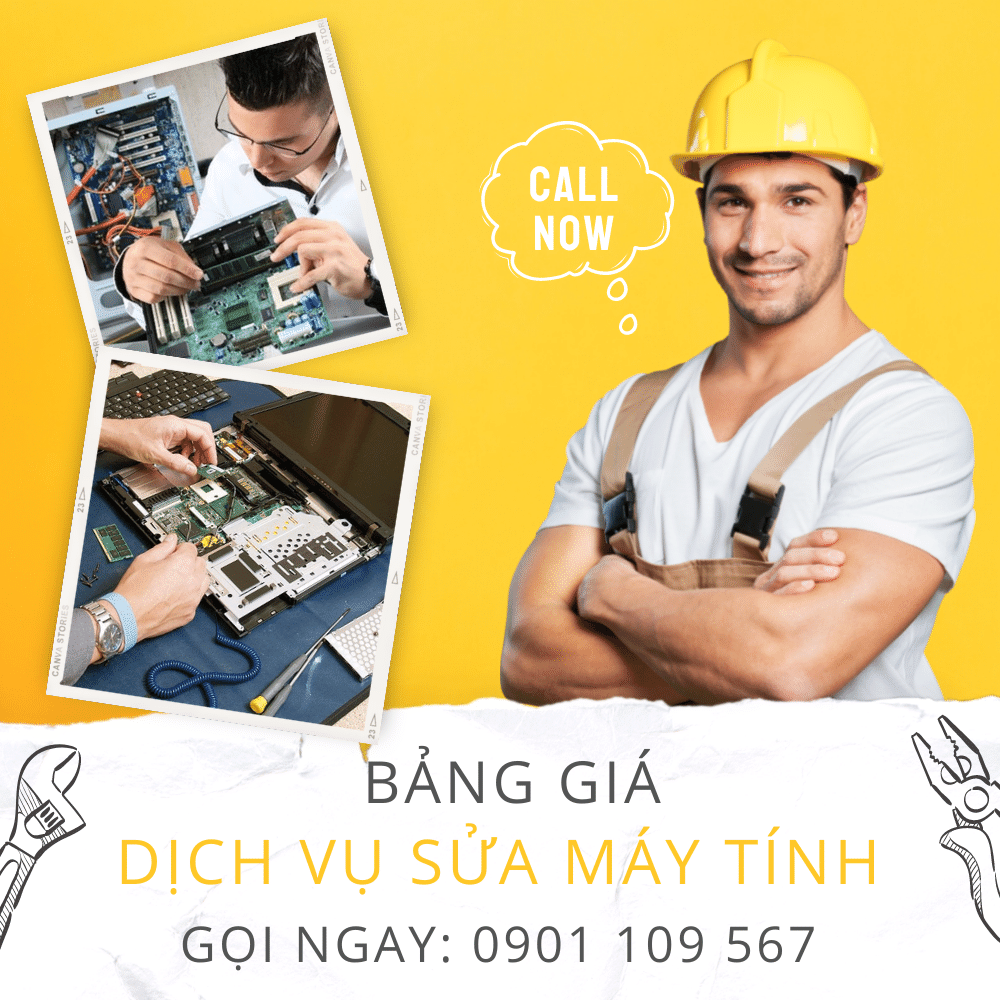 BẢng GiÁ DỊch VỤ SỬa MÁy TÍnh TẬn NƠi